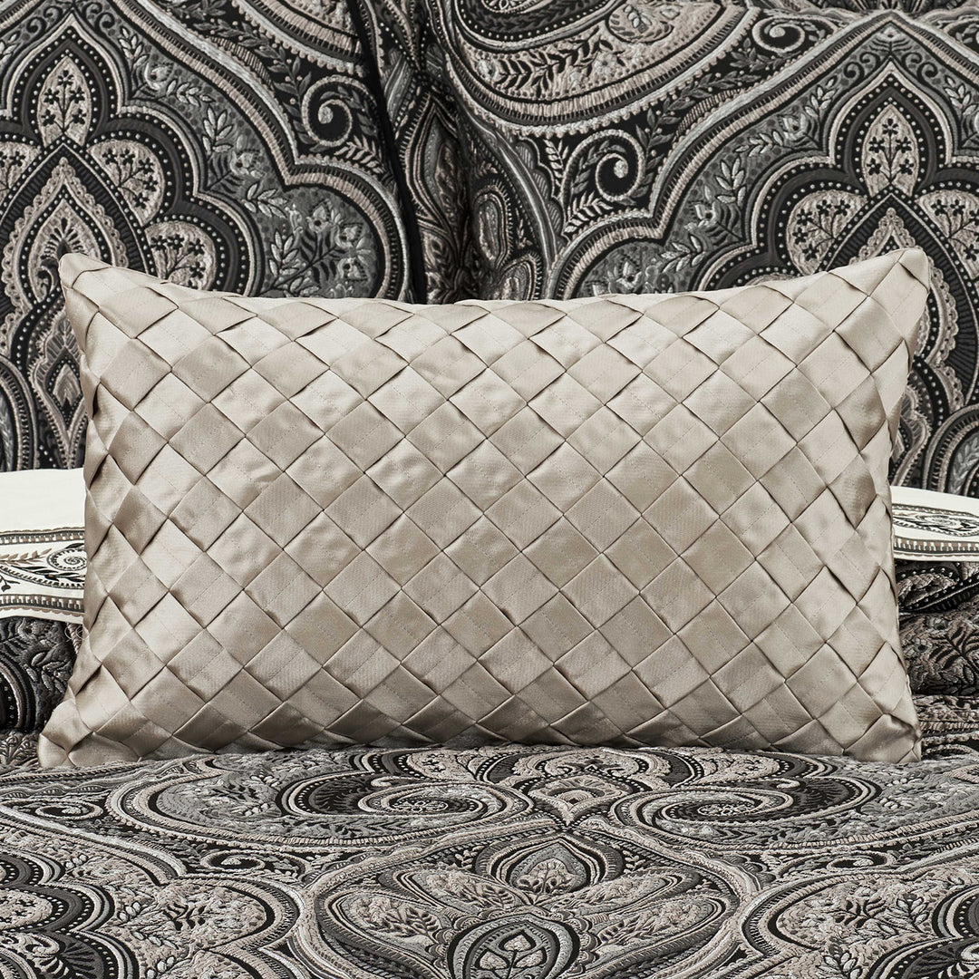 Davinci Taupe Boudoir Decorative Throw Pillow 21" x 13" Throw Pillows By J. Queen New York