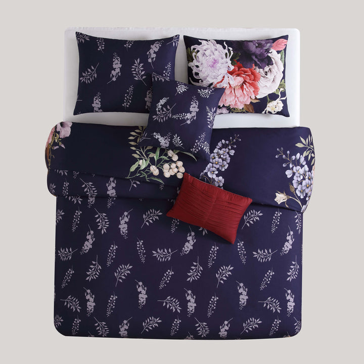 Bebejan Deep Purple Garden 5 Piece Reversible Comforter Set Comforter Sets By Bebejan®