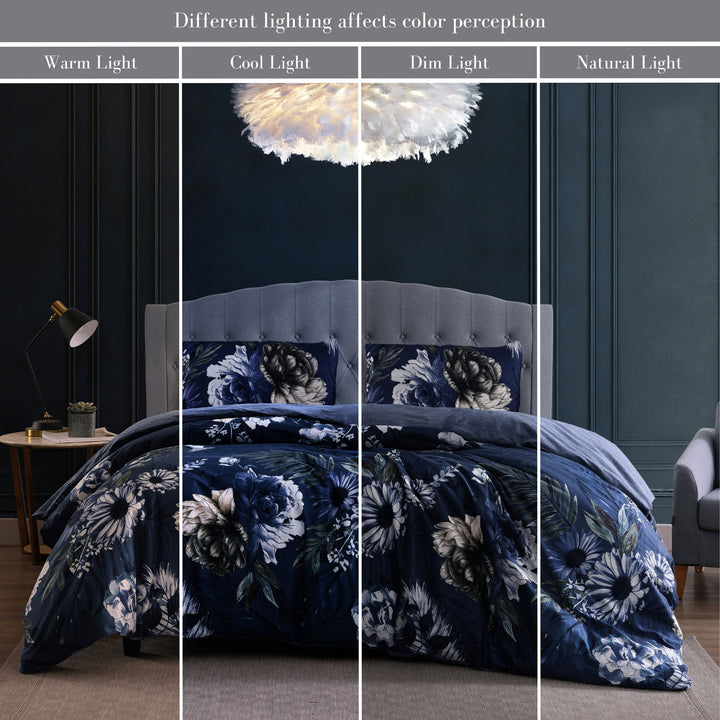 Bebejan Delphine 3 Piece Reversible Duvet Cover Set- Final Sale Duvet Covers By US Office - Latest Bedding