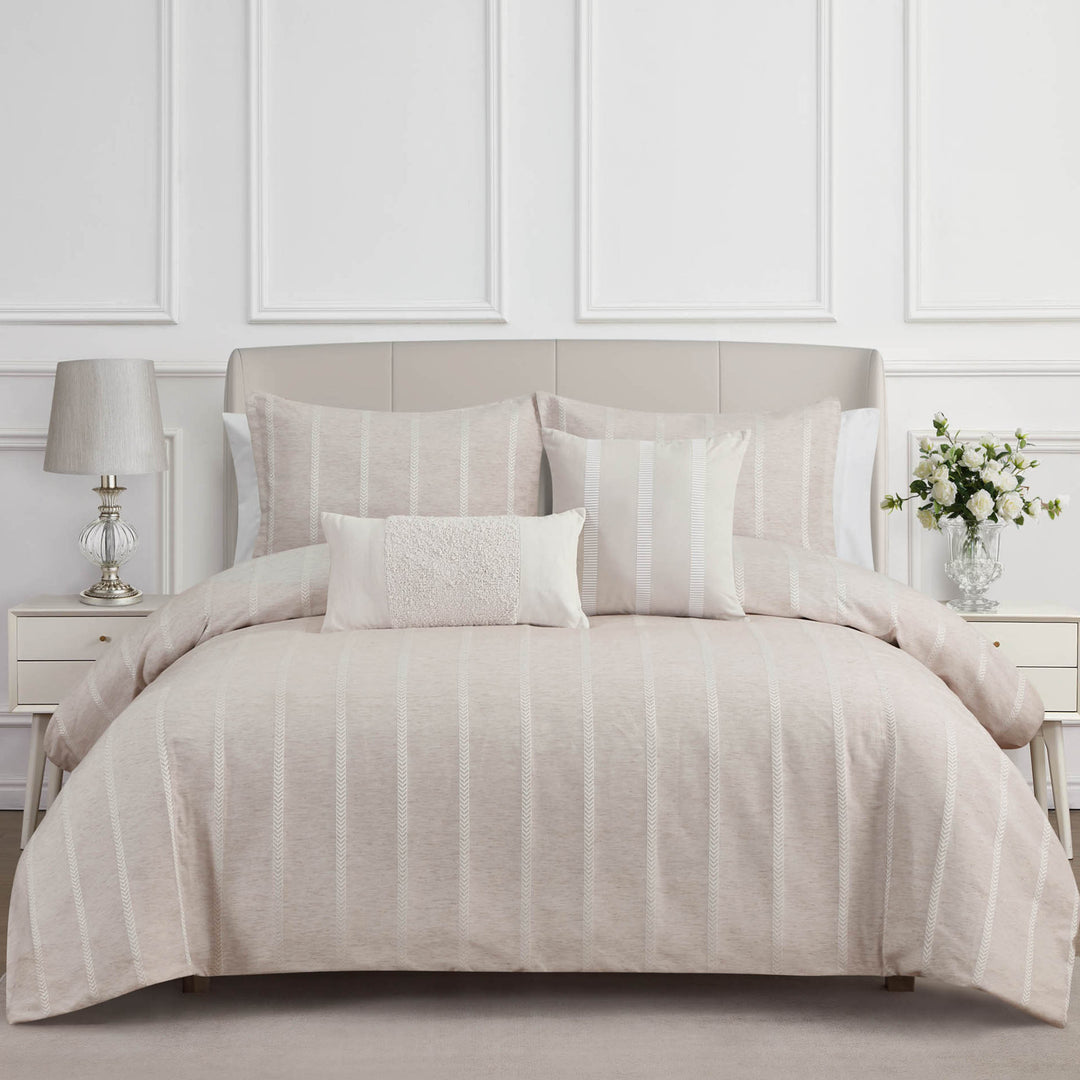 Demeter Oatmeal 3 Piece Comforter Set Comforter Sets By Waterford