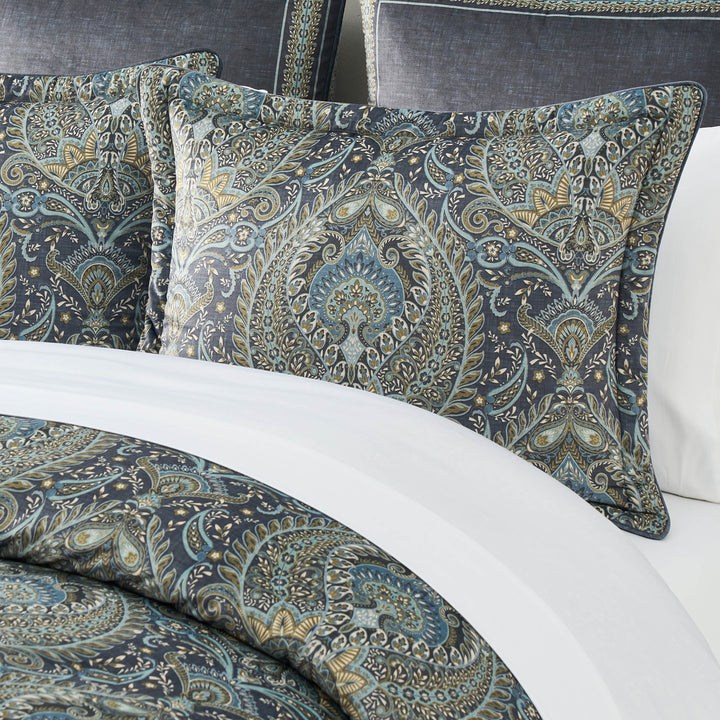 Destiny Blue 4 Piece Comforter Set Comforter Sets By J. Queen New York