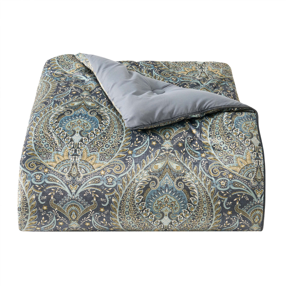Destiny Blue 4 Piece Comforter Set Comforter Sets By J. Queen New York