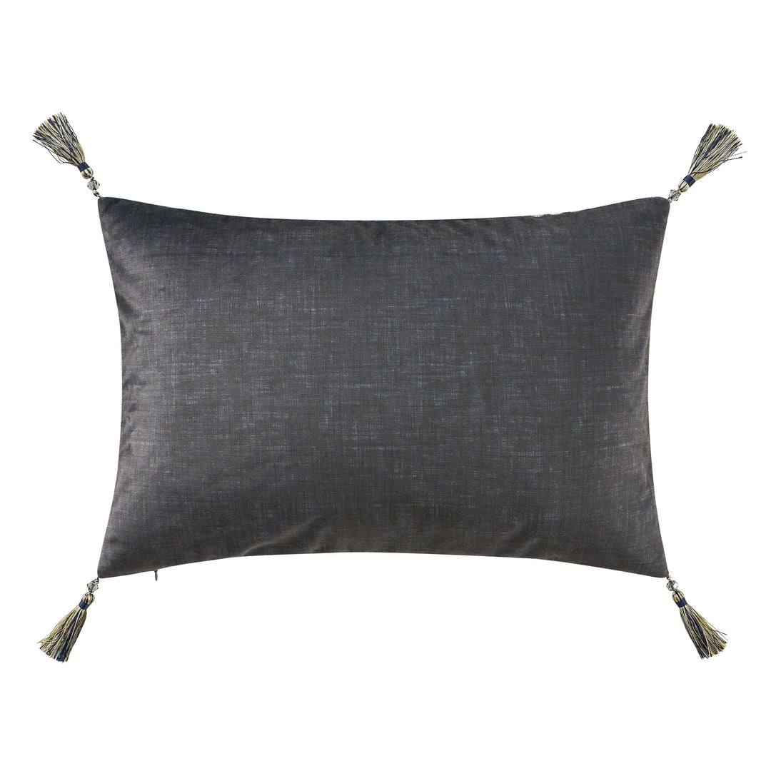 Destiny Blue Boudoir Decorative Throw Pillow 21" x 14" Throw Pillows By J. Queen New York