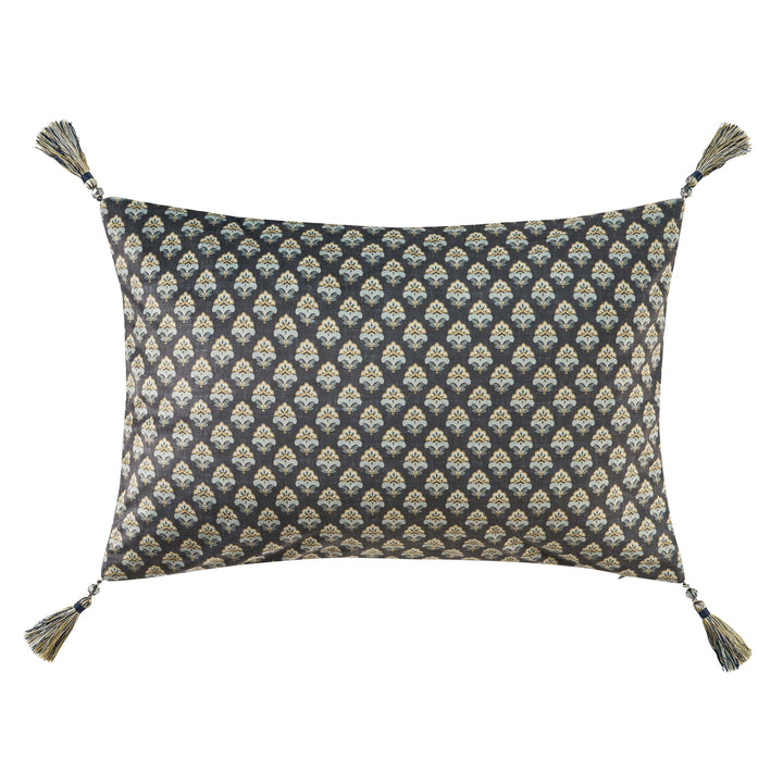 Destiny Blue Boudoir Decorative Throw Pillow 21" x 14" Throw Pillows By J. Queen New York