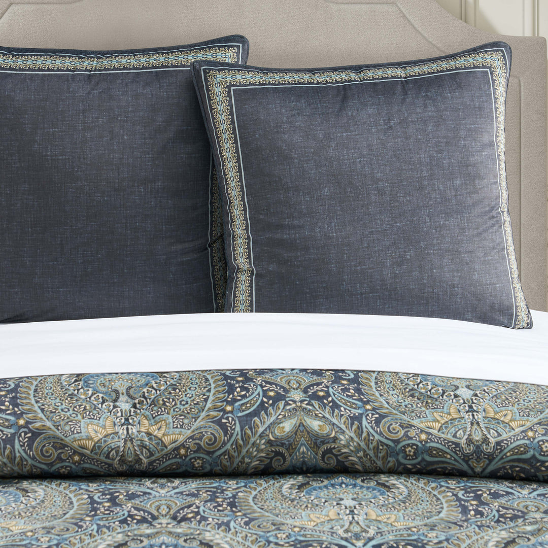 Destiny Blue Euro Sham Euro Sham By J. Queen New York