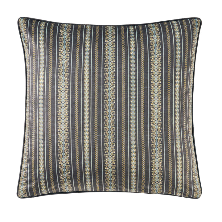 Destiny Blue Square Decorative Throw Pillow 18" x 18" Throw Pillows By J. Queen New York
