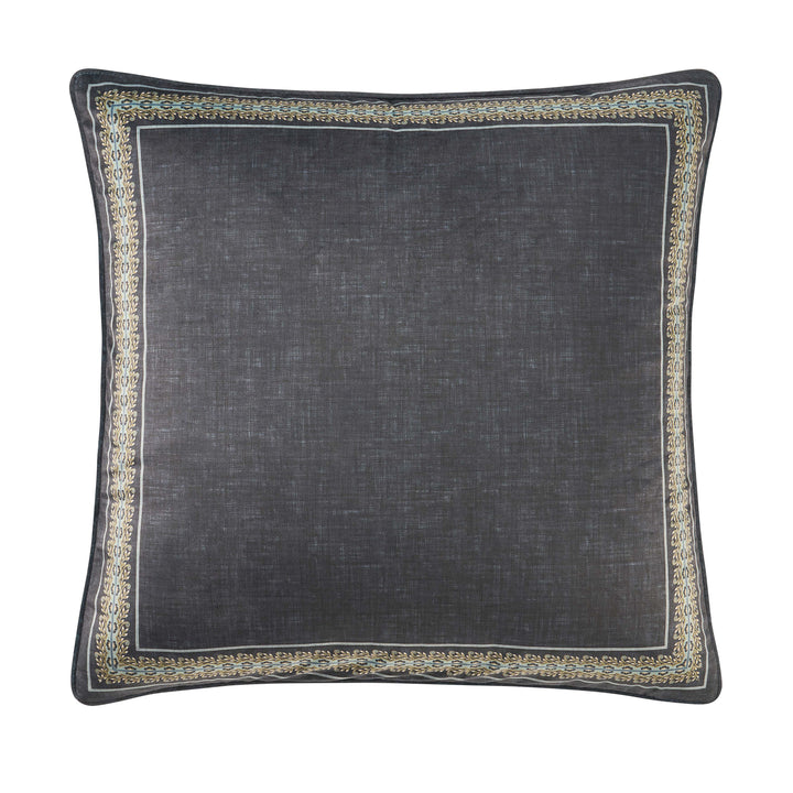 Destiny Blue Square Decorative Throw Pillow 18" x 18" Throw Pillows By J. Queen New York