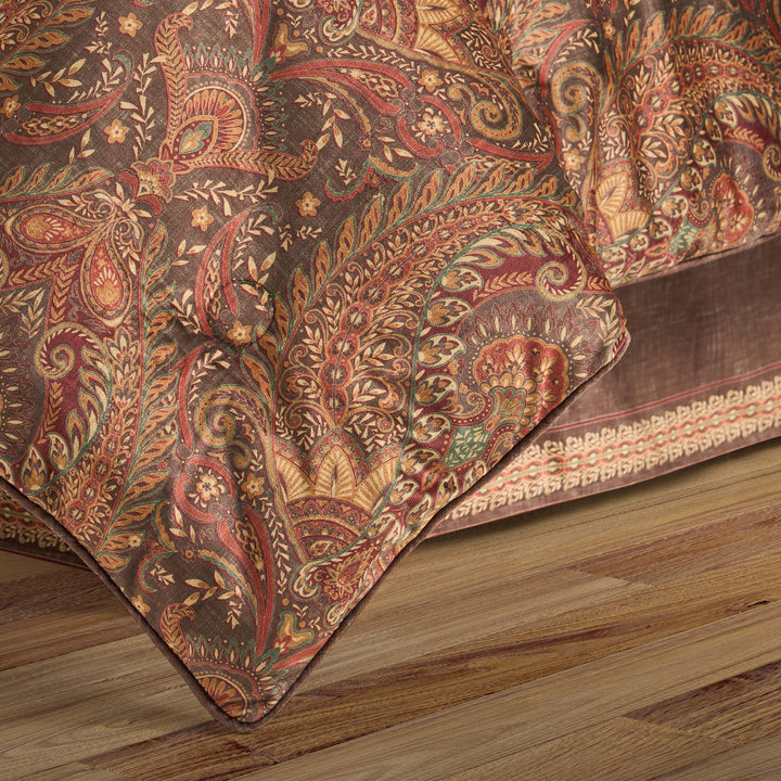 Destiny Chocolate 4 Piece Comforter Set Comforter Sets By J. Queen New York