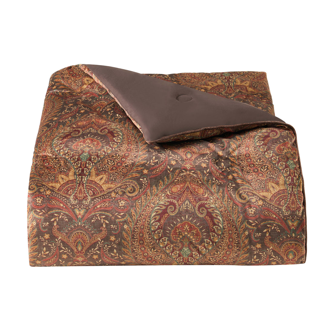 Destiny Chocolate 4 Piece Comforter Set Comforter Sets By J. Queen New York