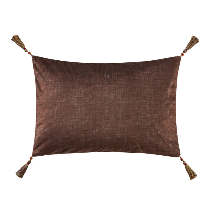 Destiny Chocolate Boudoir Decorative Throw Pillow 21" x 14" Throw Pillows By J. Queen New York