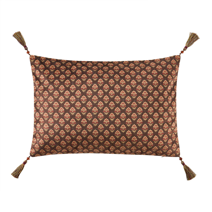 Destiny Chocolate Boudoir Decorative Throw Pillow 21" x 14" Throw Pillows By J. Queen New York