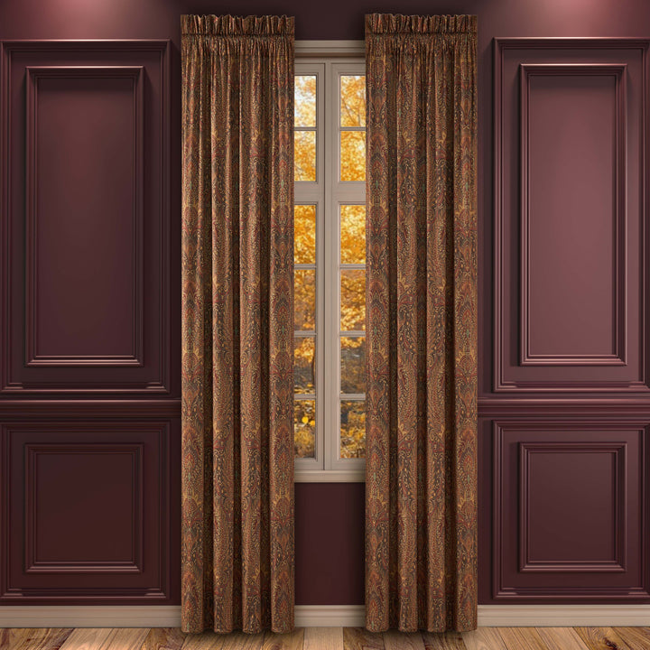Destiny Chocolate Window Panel Pair Window Panels By J. Queen New York