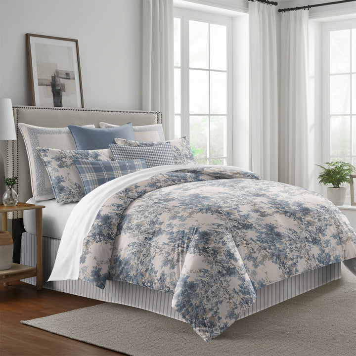 Dolce Blue Fog 8 Piece Coverlet Set Coverlet By Colcha Linens