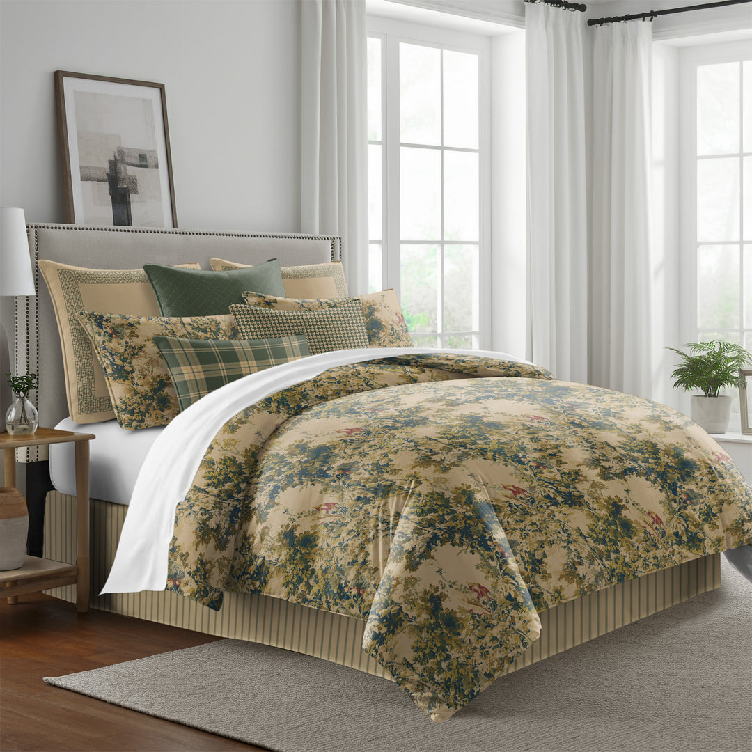 Dolce Empire Gold 8 Piece Comforter Set Comforter Sets By Colcha Linens