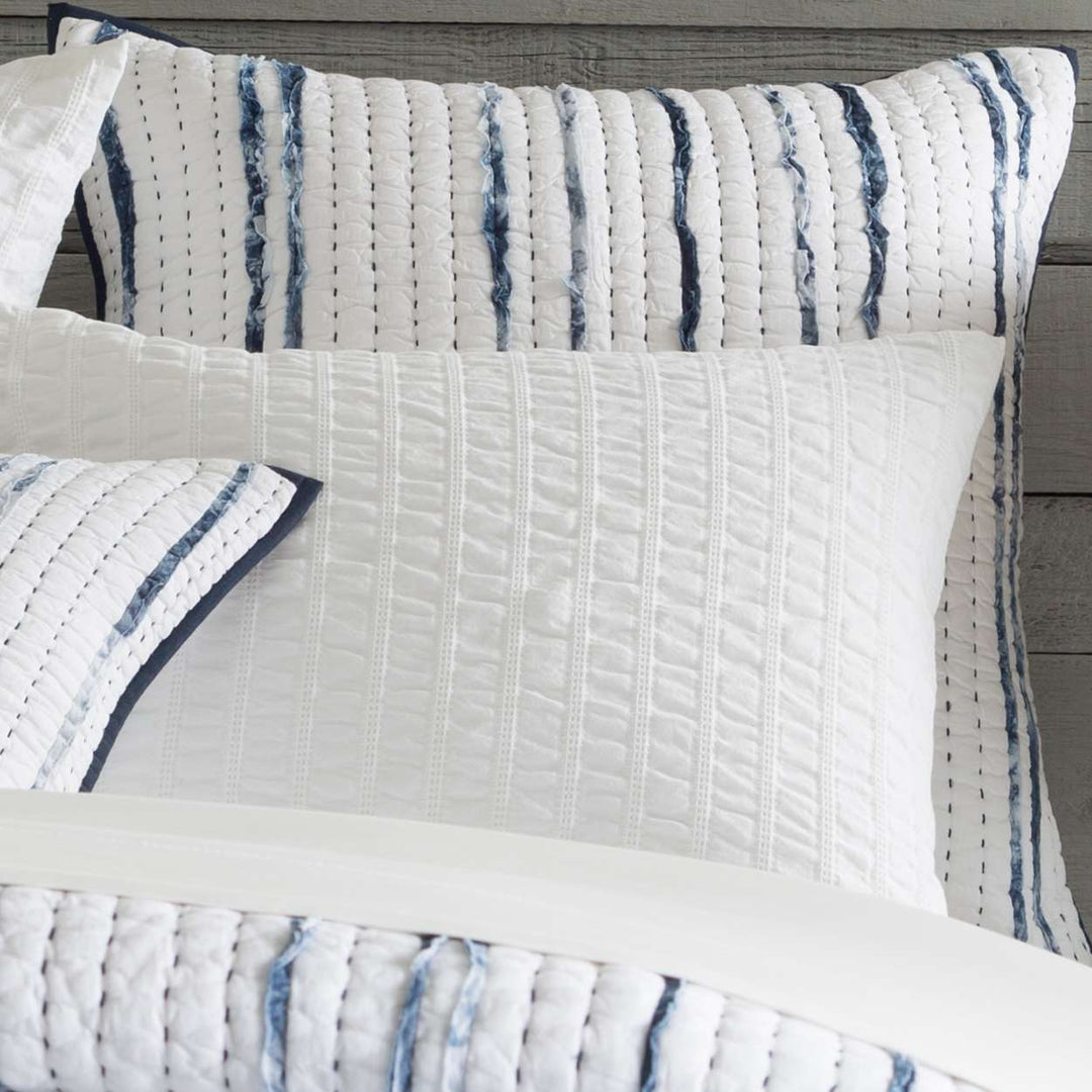 Draftsman Quilted Sham Sham By Annie Selke