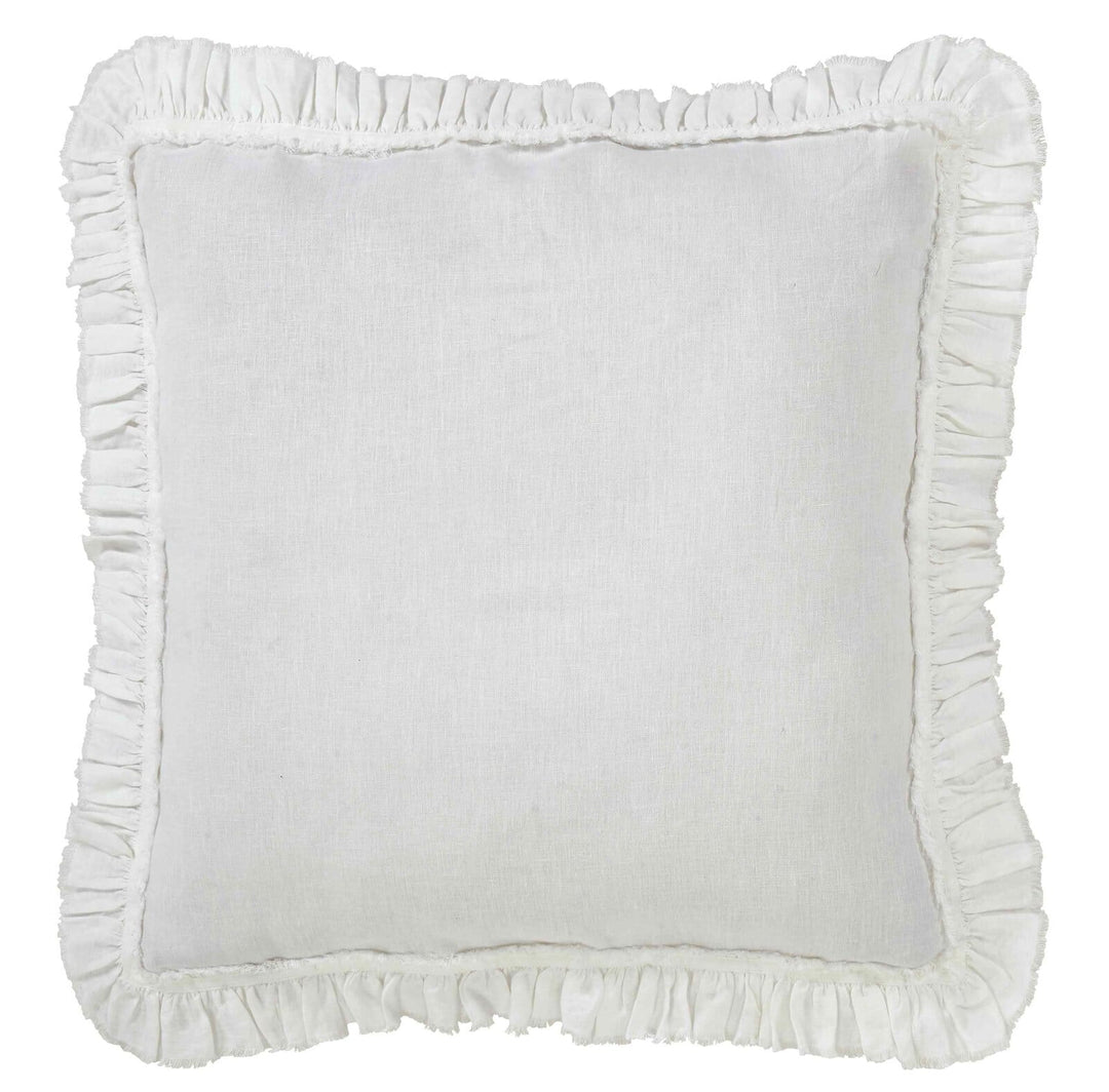 Ruffle European Linen Sham Sham By Orchids Lux Home