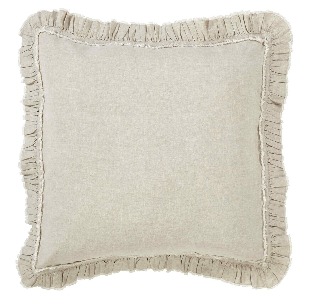 Ruffle European Linen Sham Sham By Orchids Lux Home
