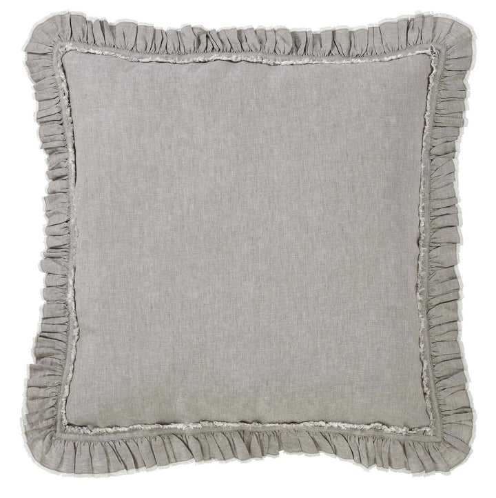 Ruffle European Linen Sham Sham By Orchids Lux Home