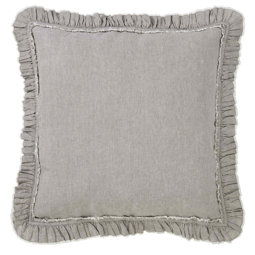 Ruffle European Linen Sham Sham By Orchids Lux Home