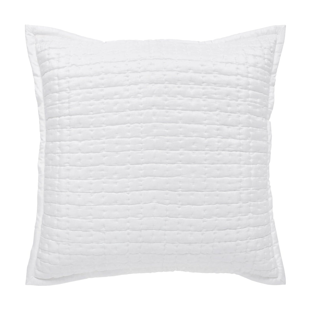 Malibu Silk Square Quilted Sham Sham By Orchids Lux Home