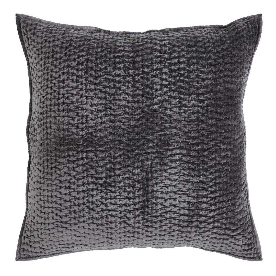 Laguna Pick Stitch Velvet Sham Sham By Orchids Lux Home