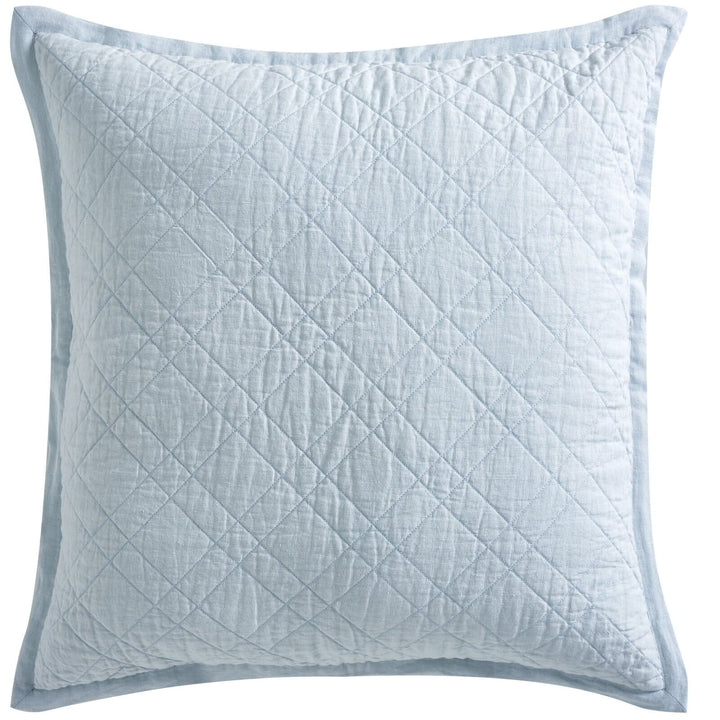 Chloe European Linen Diamond Sham Sham By Orchids Lux Home