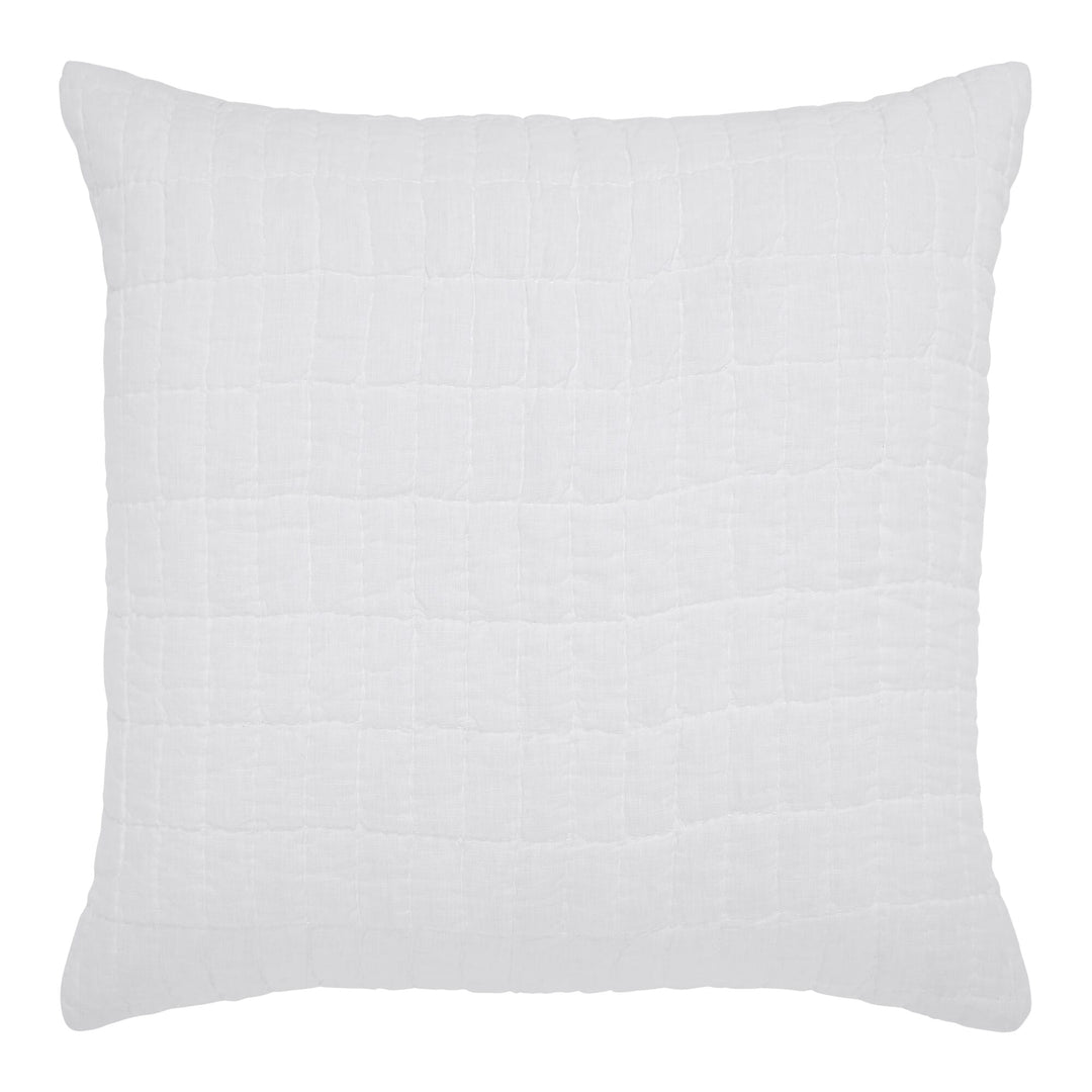 Logan Grid European Linen Sham Sham By Orchids Lux Home