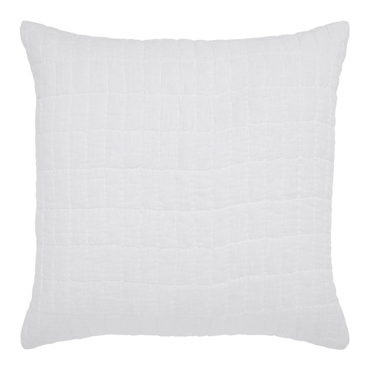 Logan Grid European Linen Sham Sham By Orchids Lux Home