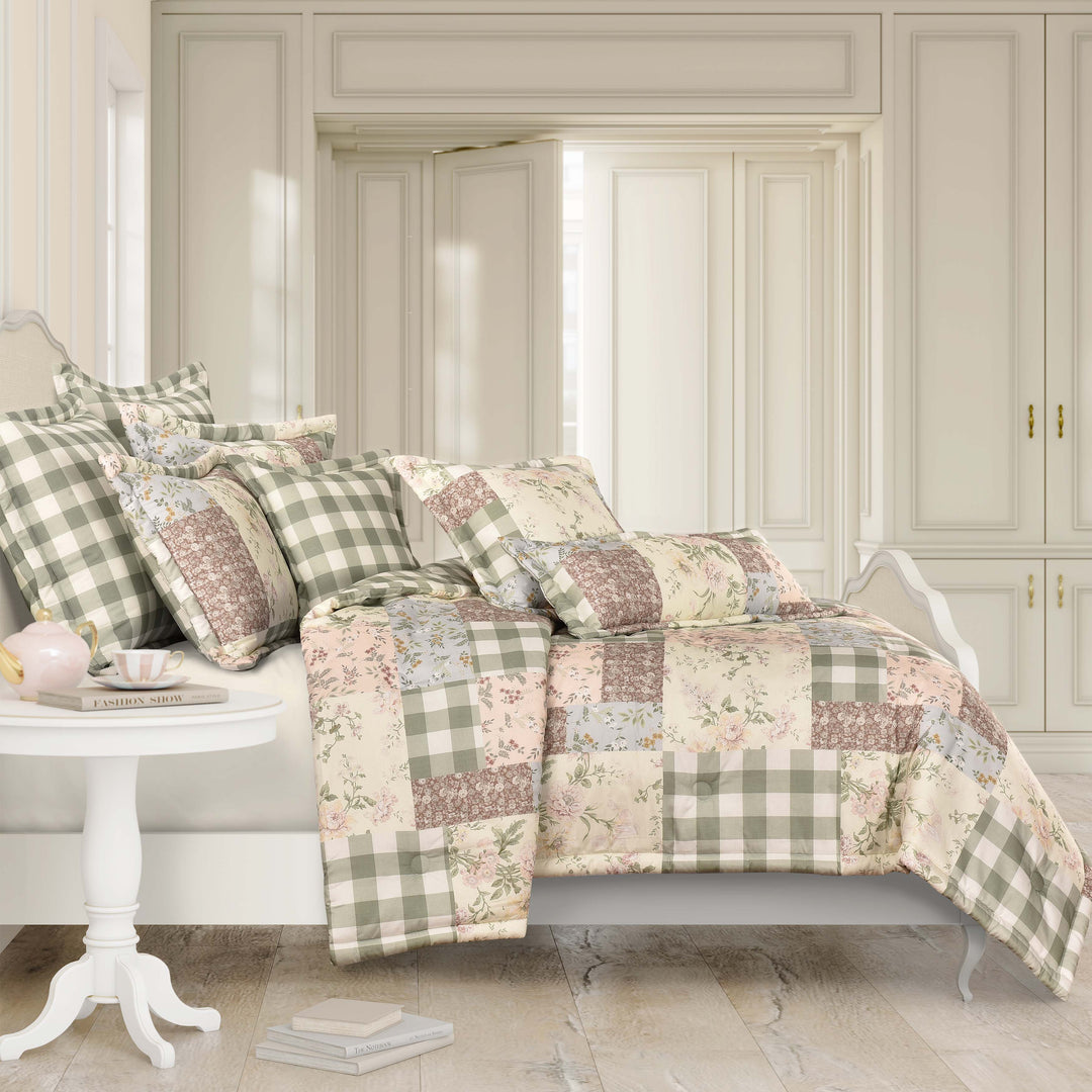 Eloise Dust Rose 3 Piece Comforter Set Comforter Sets By J. Queen New York