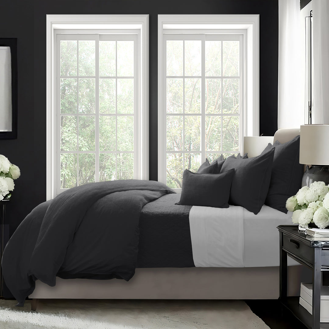 Elsie Ebony 8 Piece Duvet Cover Set Duvet Covers By Colcha Linens