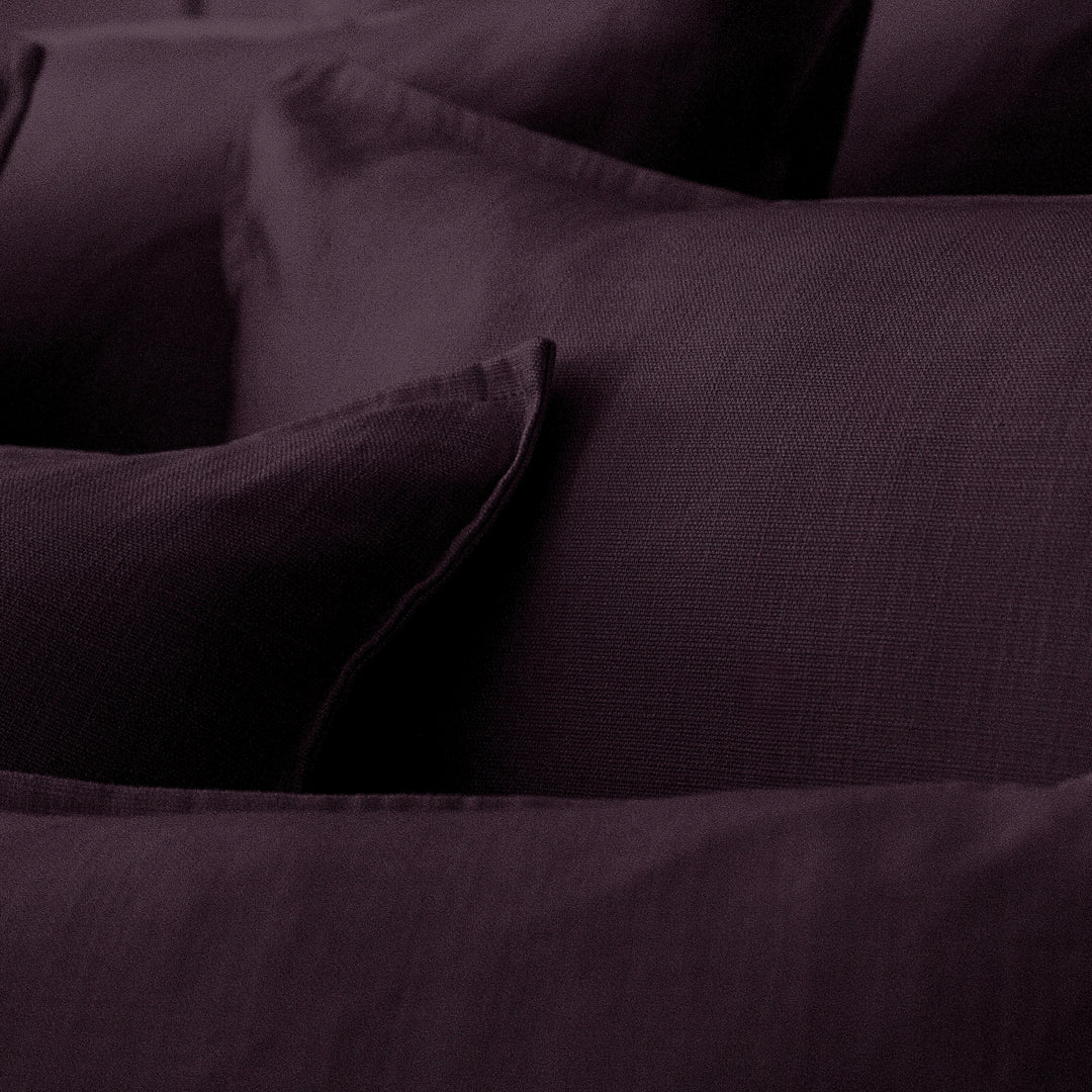 Elsie Eggplant 8 Piece Duvet Cover Set Duvet Covers By Colcha Linens