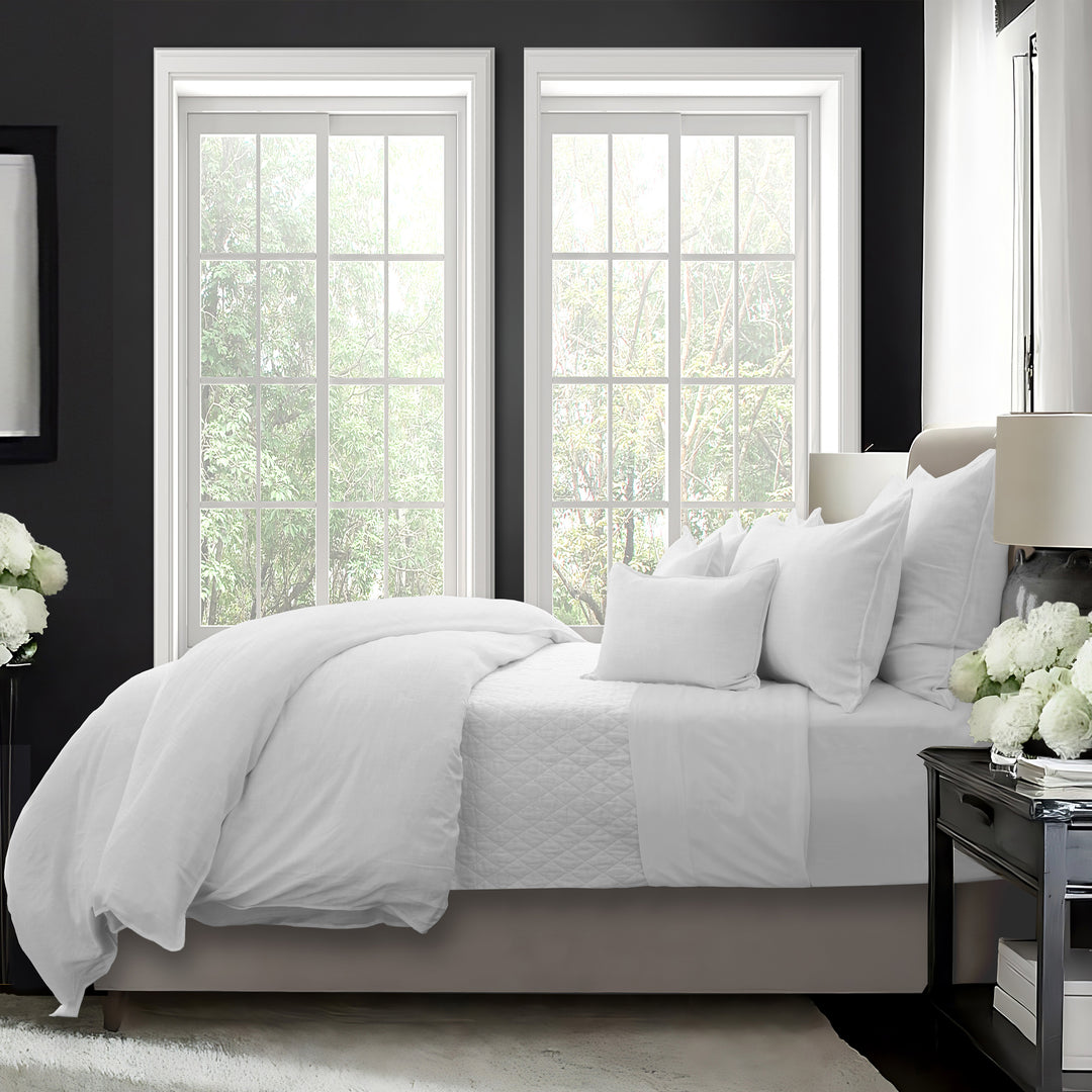 Elsie White 8 Piece Duvet Cover Set Duvet Covers By Colcha Linens