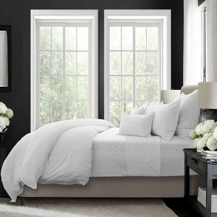 Elsie White 8 Piece Duvet Cover Set Duvet Covers By Colcha Linens