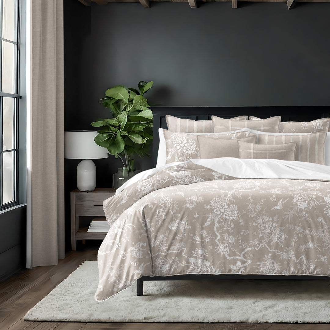 Elwood Natural 8 Piece Comforter Set Comforter Sets By Colcha Linens