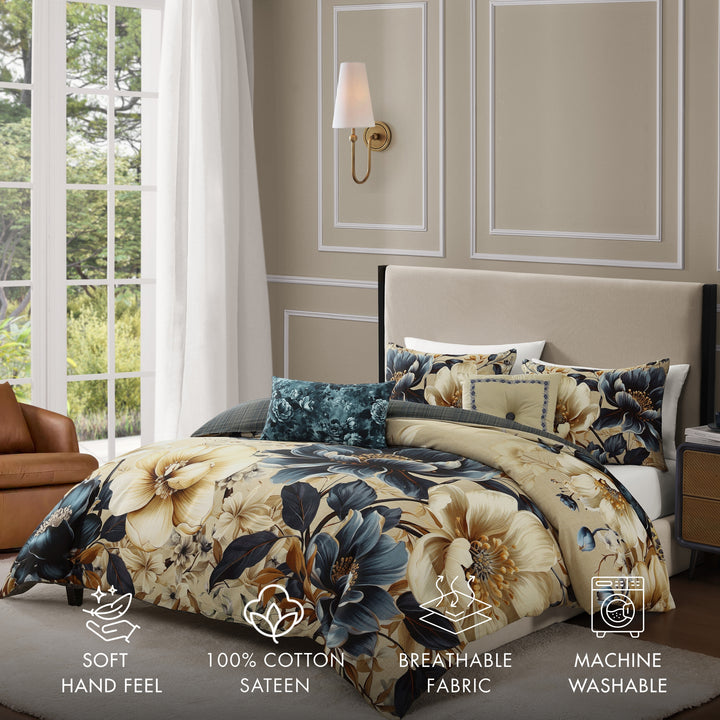 Bebejan English Manor 5 Piece Reversible Comforter Set