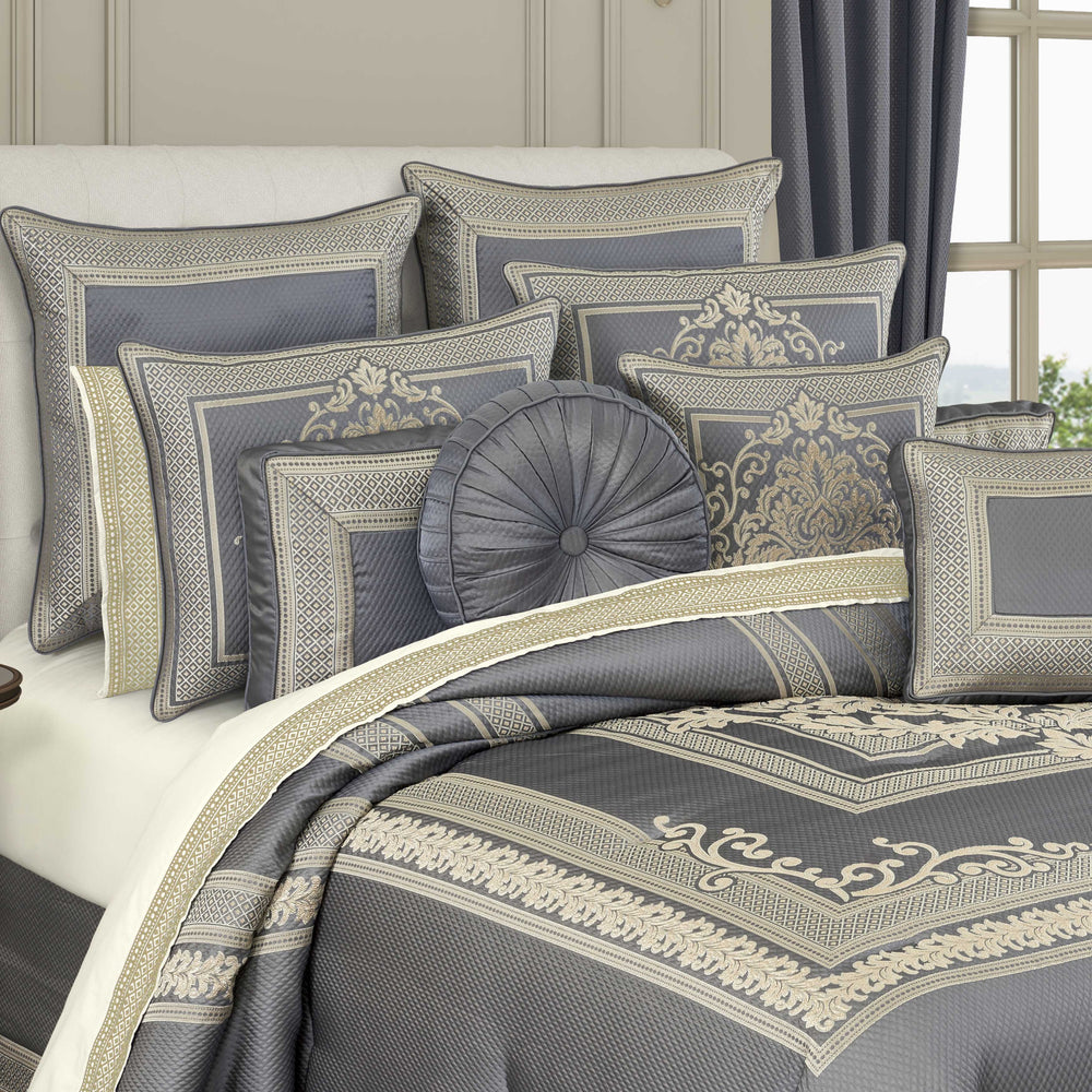 Excelsior French Blue 4 Piece Comforter Set Comforter Sets By J. Queen New York