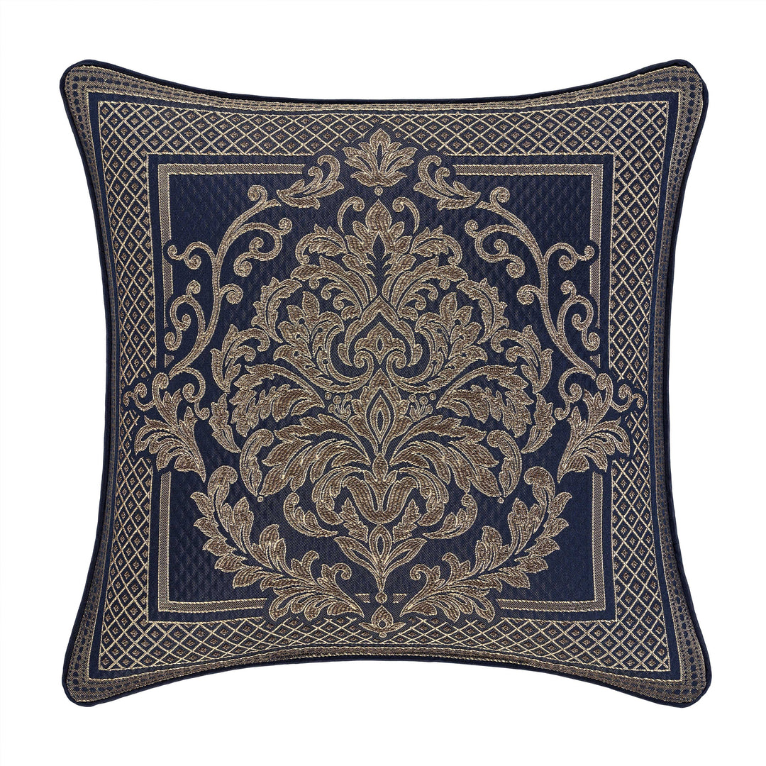 Excelsior Royal Blue Square Decorative Throw Pillow 20" x 20" Throw Pillows By J. Queen New York