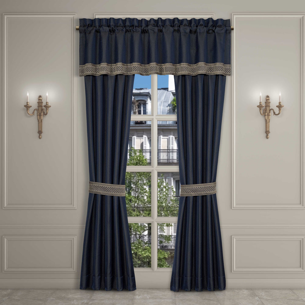 Excelsior Royal Blue Straight Window Valance Window Valance By J. Queen New York