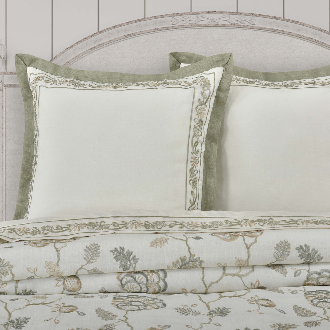 J Queen Fairview Sage Euro Sham-Final Sale Euro Sham By US Office - Latest Bedding