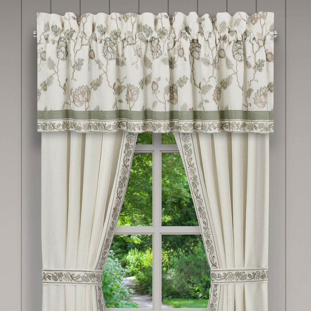 Fairview Sage Straight Window Valance Window Valances By J. Queen New York