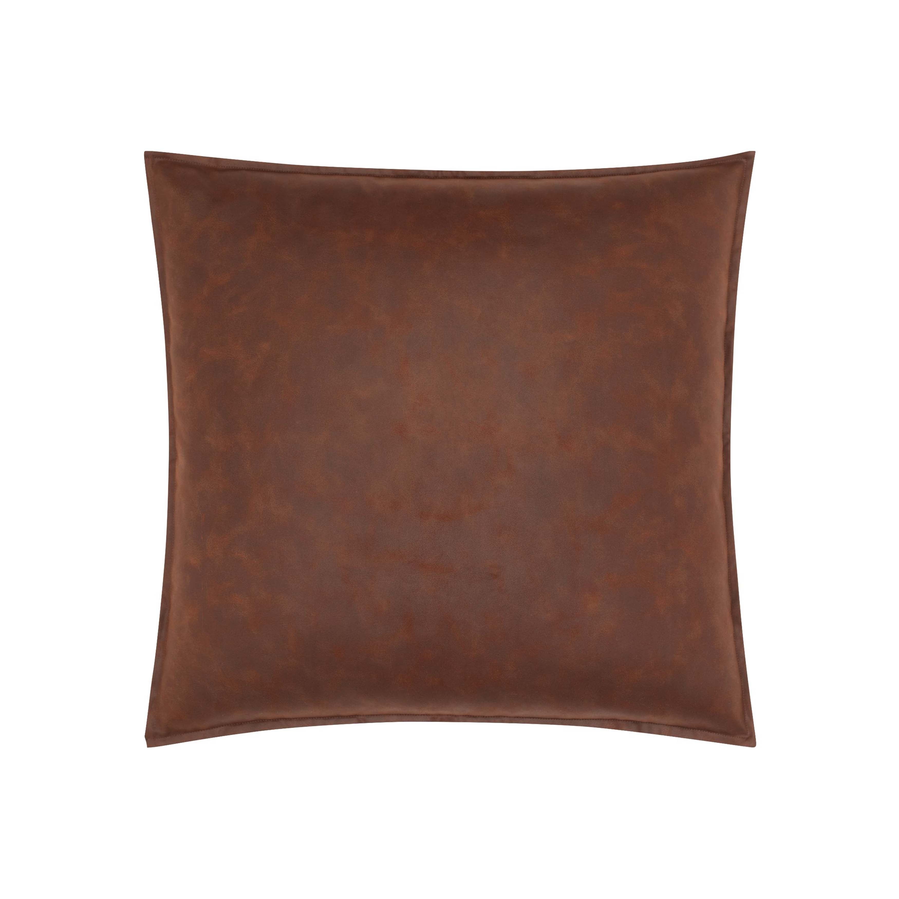 Leather shop euro pillows