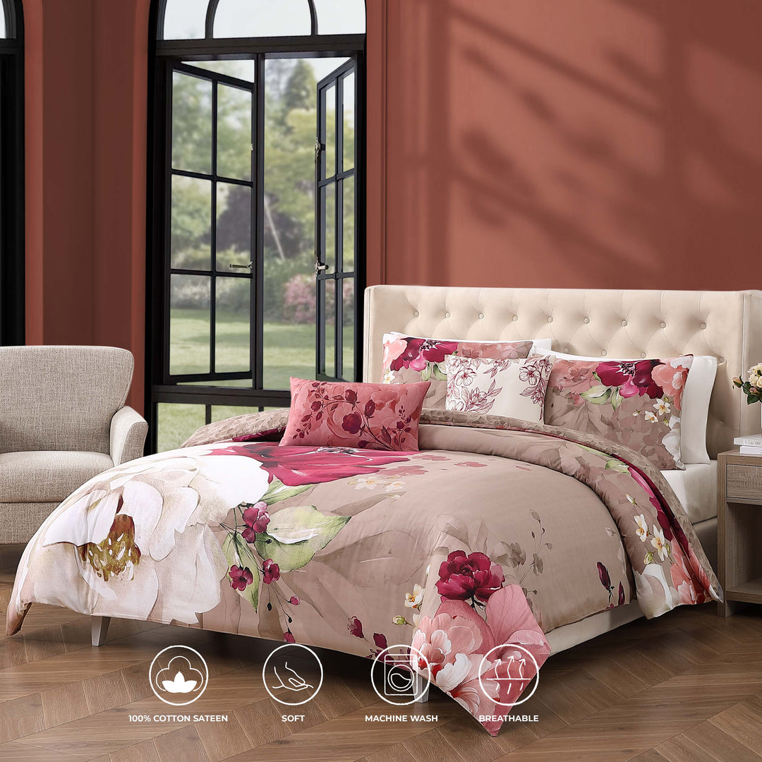 Bebejan Florence 5 Piece Reversible Comforter Set Comforter Sets By Bebejan®