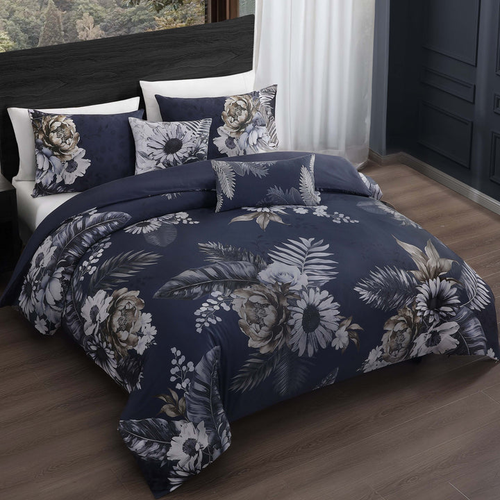 Bebejan Forget Me Not 3 Piece Reversible Duvet Cover Set Duvet Covers By Linen Chest