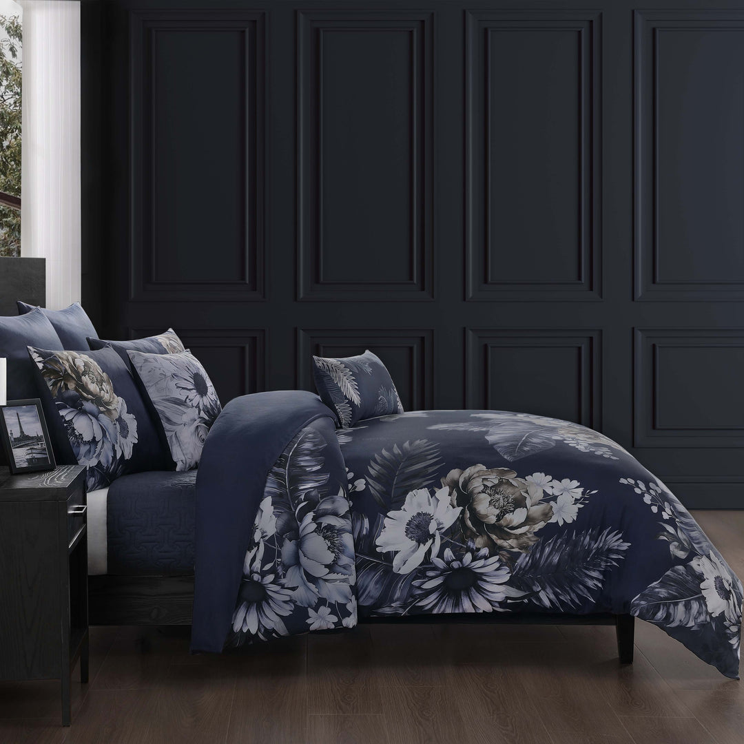 Bebejan Forget Me Not 3 Piece Reversible Duvet Cover Set Duvet Covers By Linen Chest