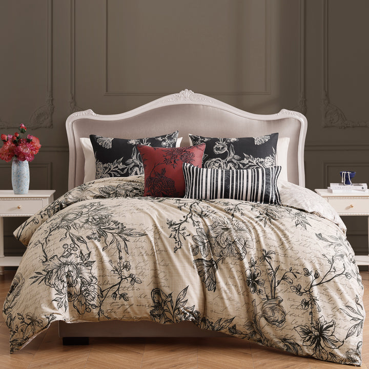 Bebejan French Linen 5 Piece Reversible Comforter Set
