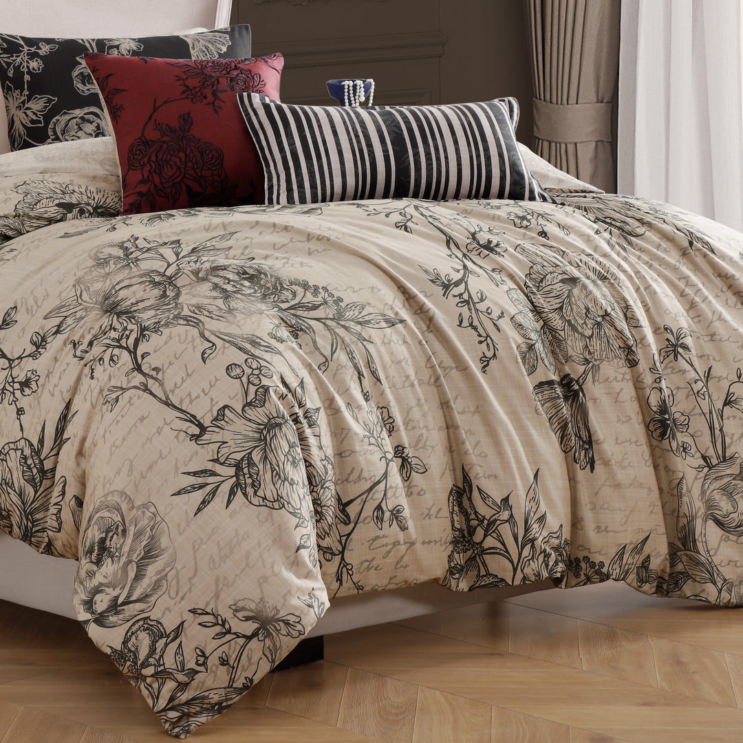 Bebejan French Linen 5 Piece Reversible Comforter Set