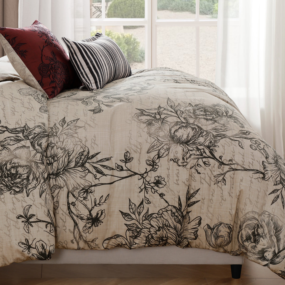 Bebejan French Linen 5 Piece Reversible Comforter Set