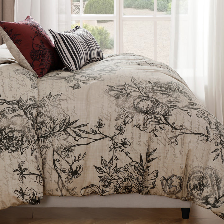 Bebejan French Linen 5 Piece Reversible Comforter Set