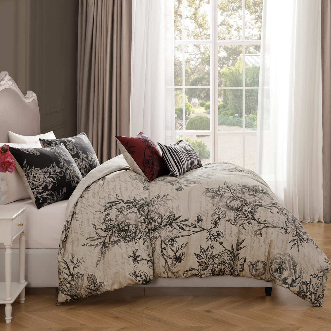 Bebejan French Linen 5 Piece Reversible Comforter Set