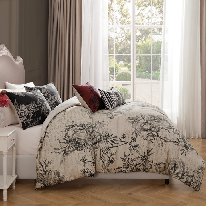 Bebejan French Linen 5 Piece Reversible Comforter Set